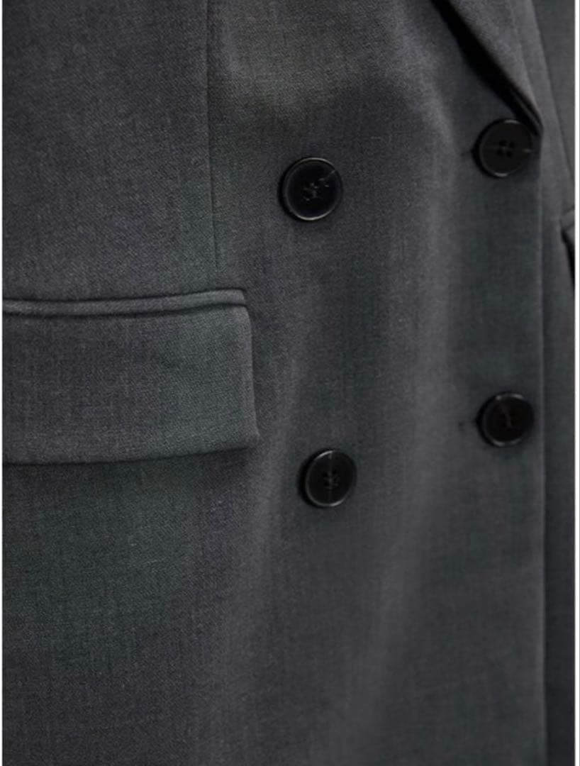 ZARA ダブルブレストスーツ　セットアップ　グレー