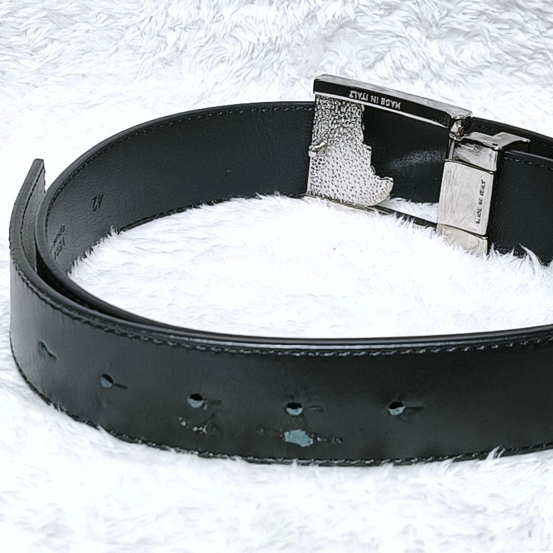 VERSACE メデューサバックル ベルト シルバー レザー 本革