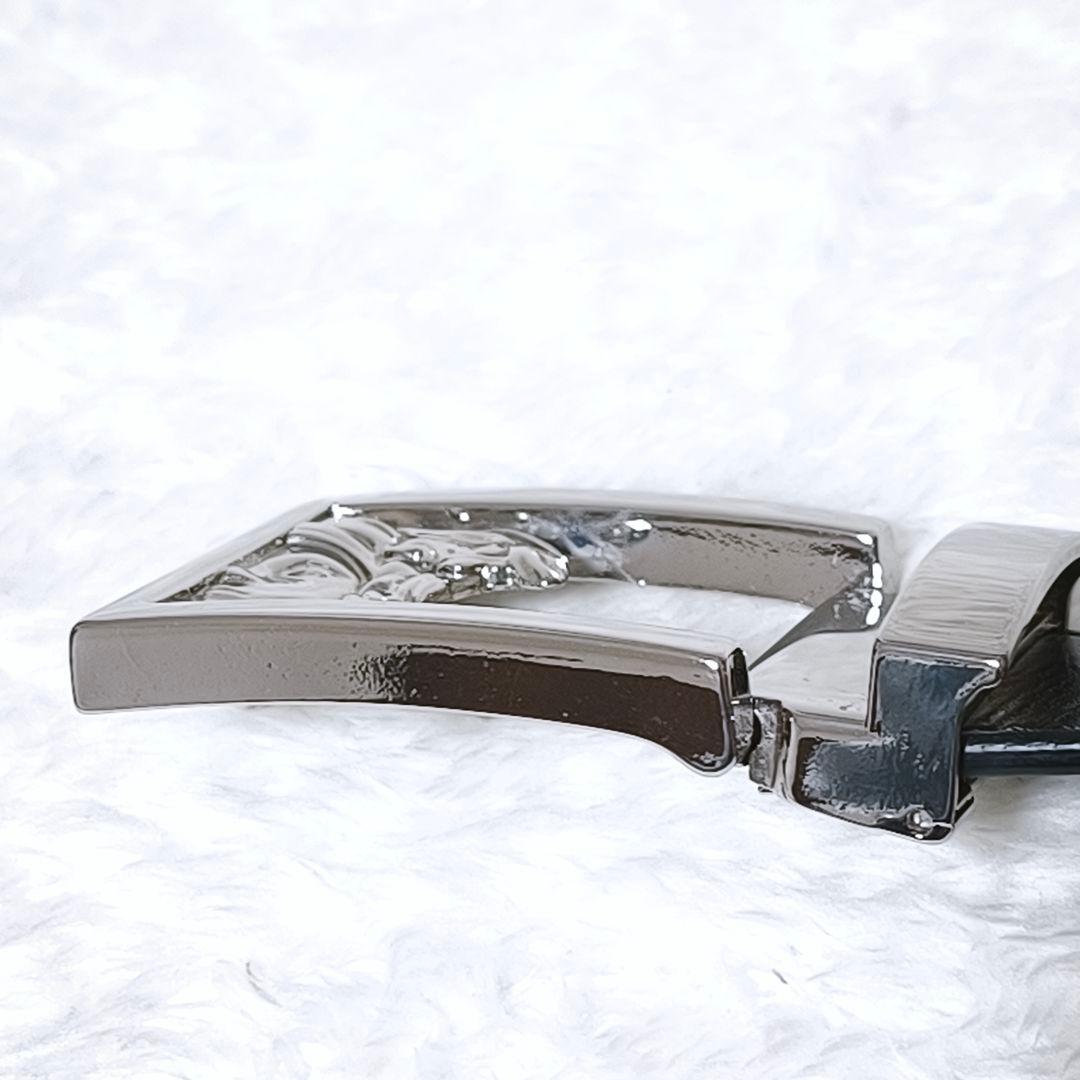 VERSACE メデューサバックル ベルト シルバー レザー 本革