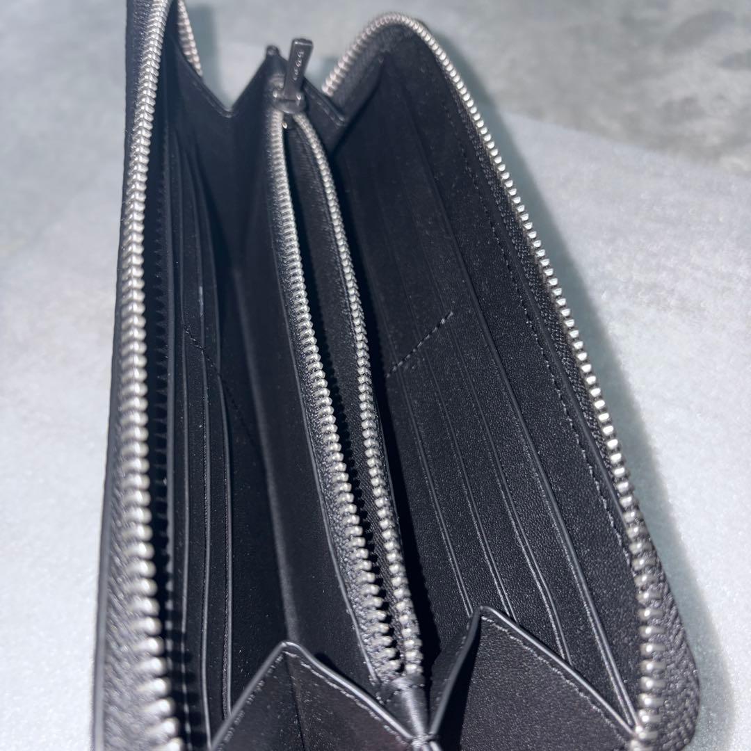 COACH ブラック 長財布 型押しデザイン今なら安くします！