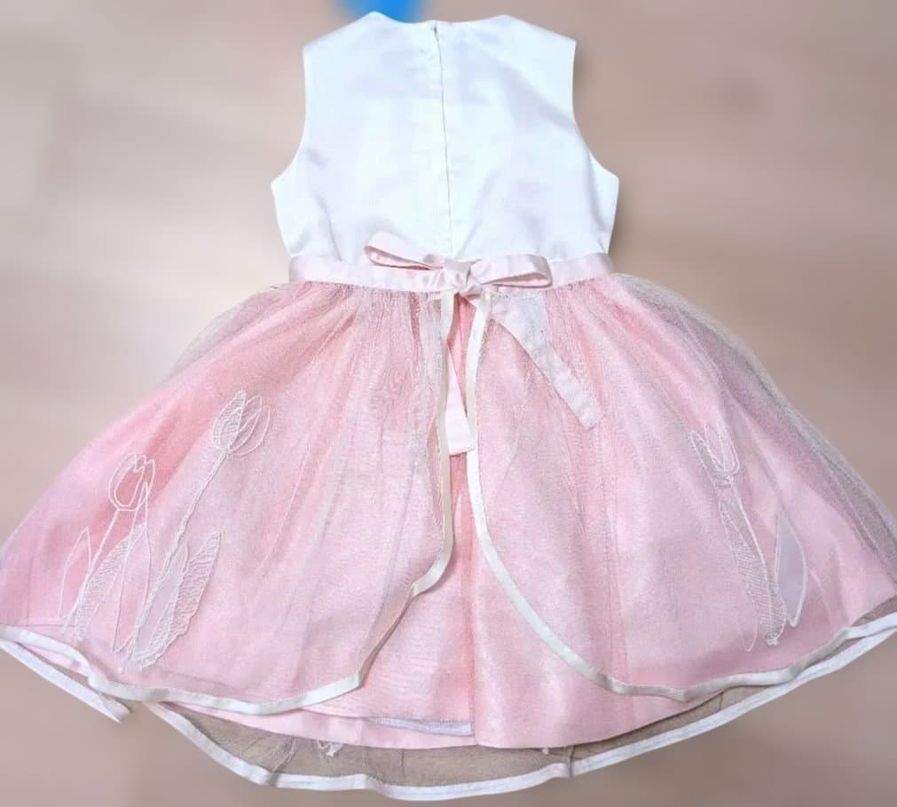 ファミリア　ワンピース　ドレス　 100cm　結婚式　発表会　ピンク　日本製