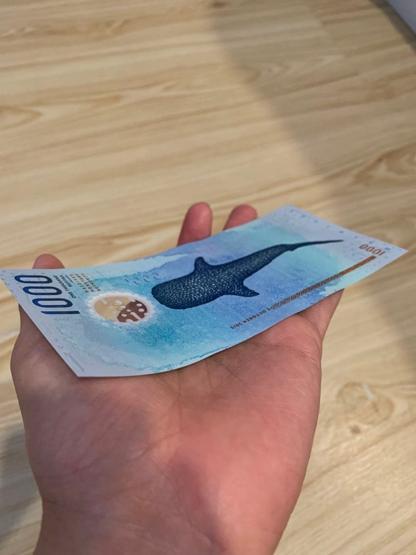 モルディブ　1000ルフィア紙幣