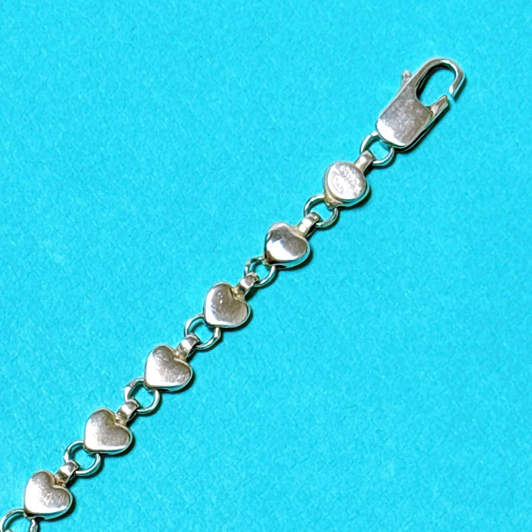 【美品】19cm ティファニー パフハート ブレスレット シルバー925