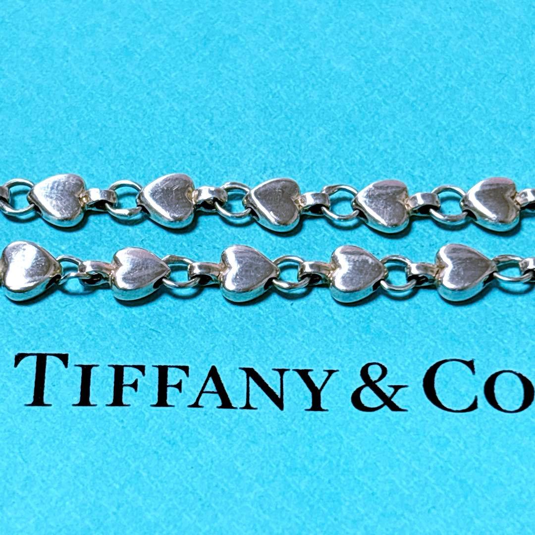 【美品】19cm ティファニー パフハート ブレスレット シルバー925