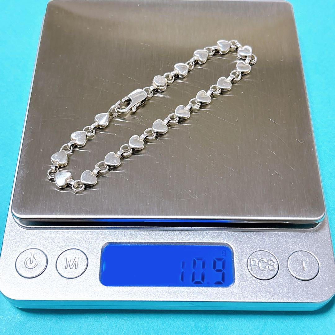 【美品】19cm ティファニー パフハート ブレスレット シルバー925