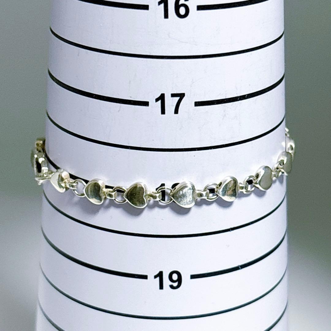 【美品】19cm ティファニー パフハート ブレスレット シルバー925