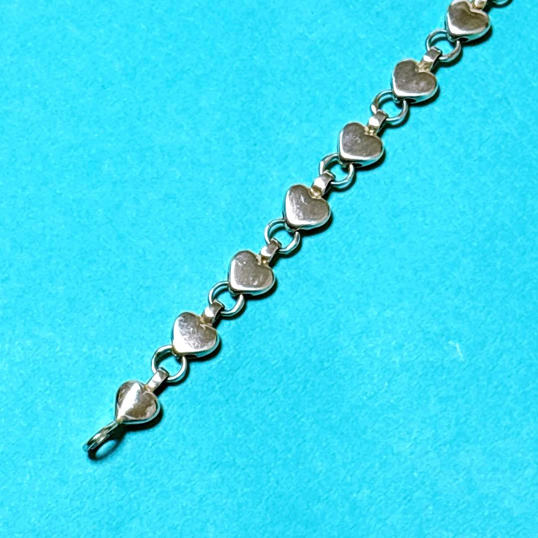 【美品】19cm ティファニー パフハート ブレスレット シルバー925