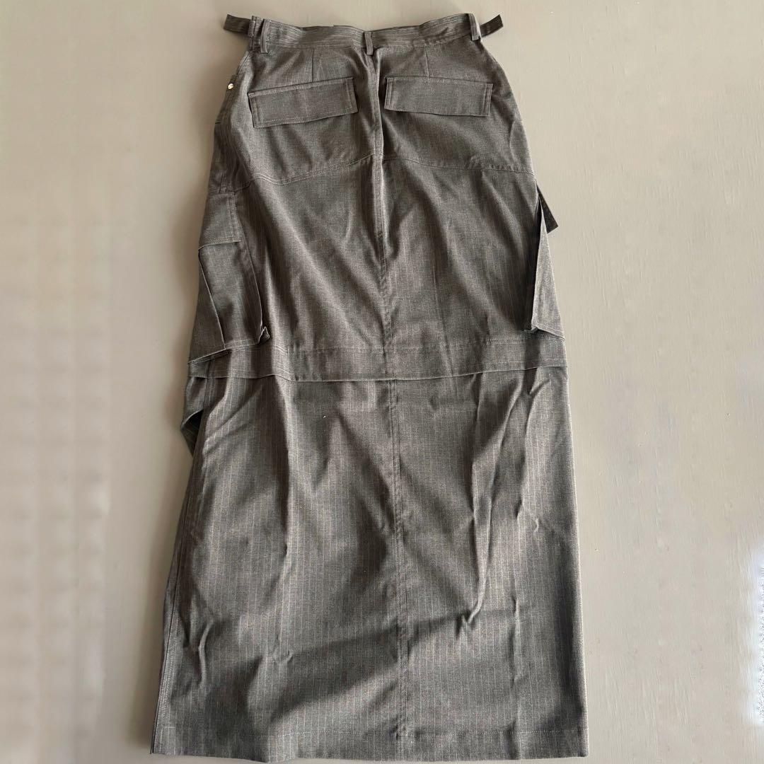 プランクプロジェクト　カーゴポケットマキシスカート　グレー　サイズ38