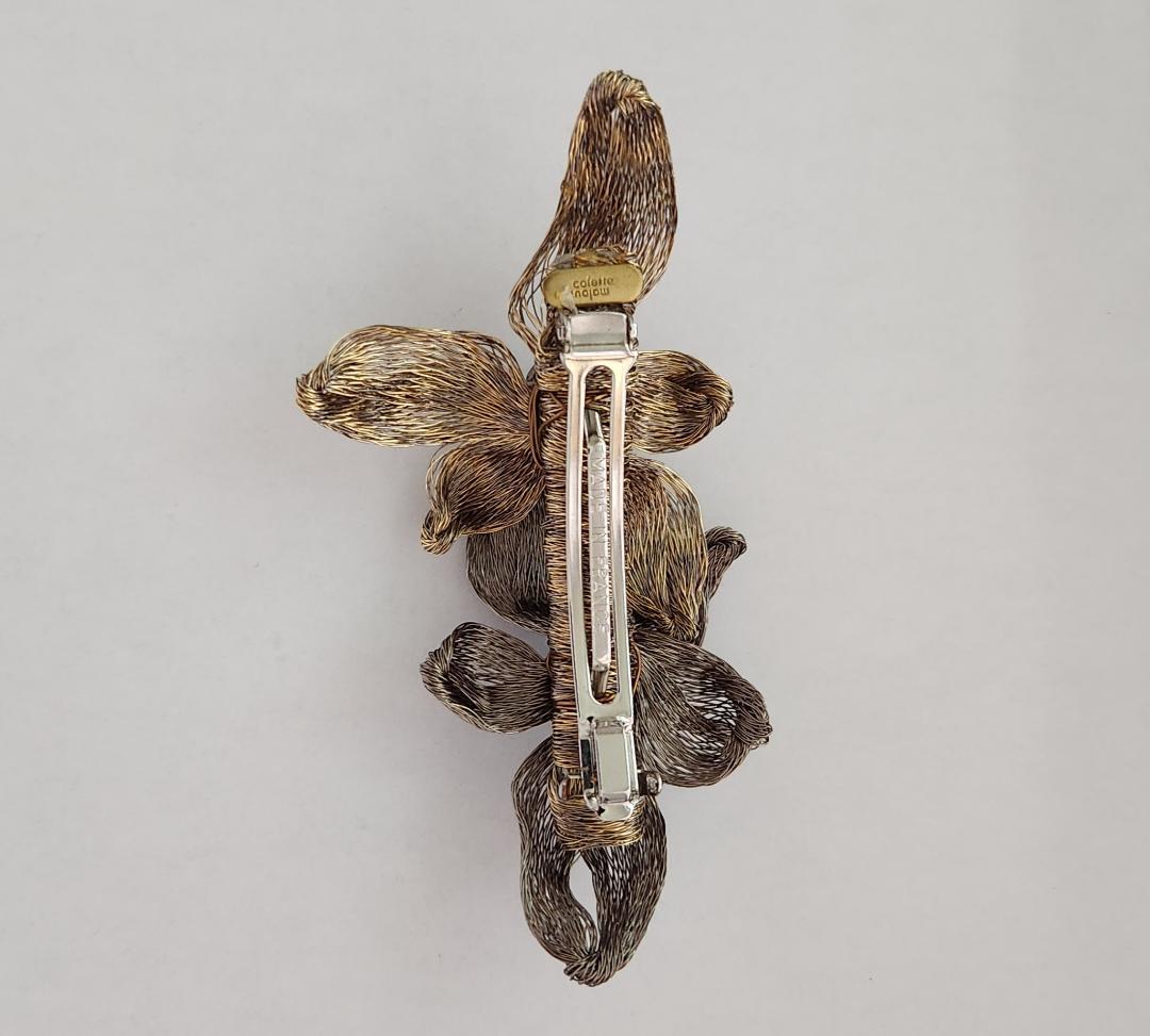 コレットマルーフ ワイヤー花デザインのヘアバレッタ