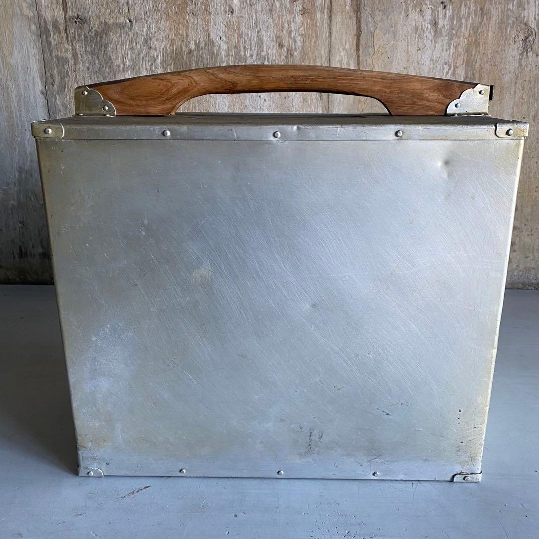 岡持ち　おかもち　横長　大型　昭和レトロ　ヴィンテージ　レトロ　古道具　⑤