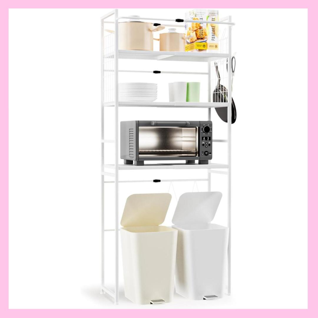 ゴミ箱上ラック キッチン棚 食器棚 ランドリー収納