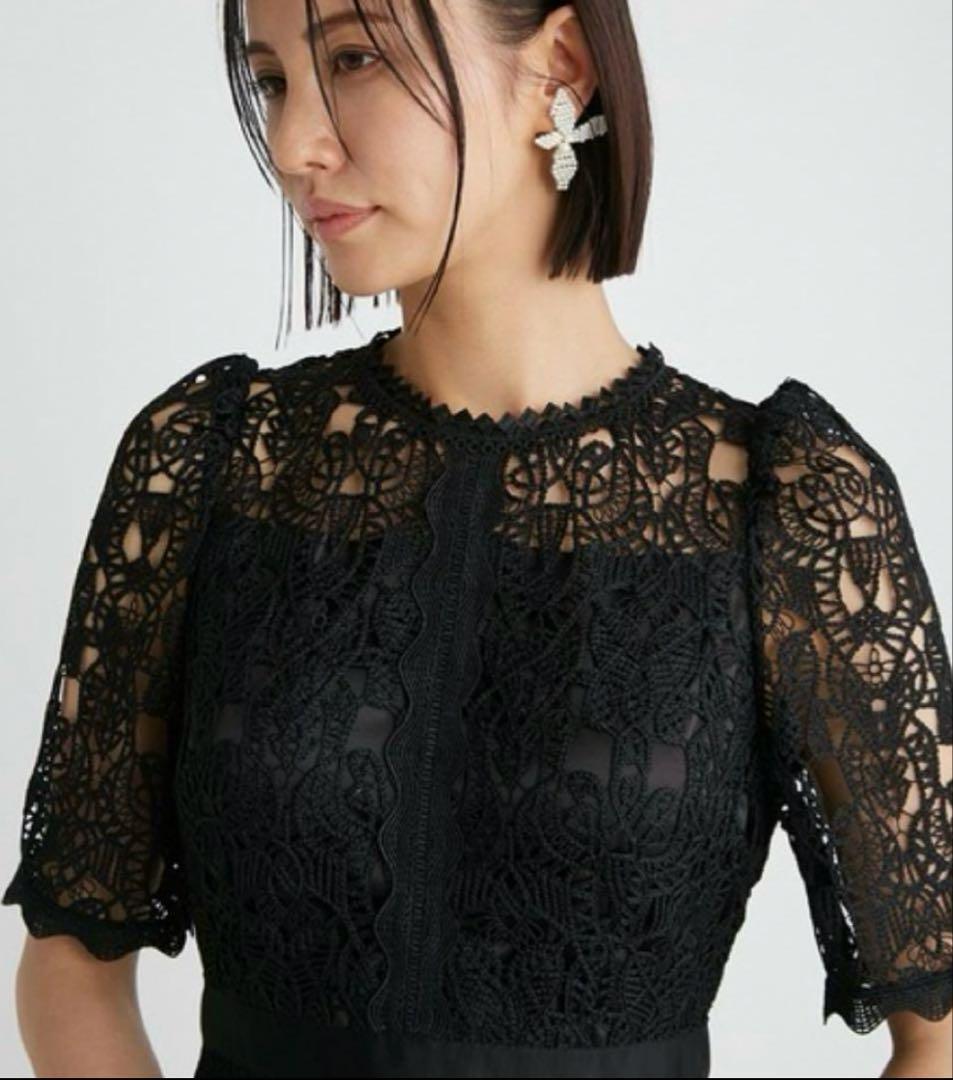 セルフォード レースマーメイドワンピース ブラック36サイズ