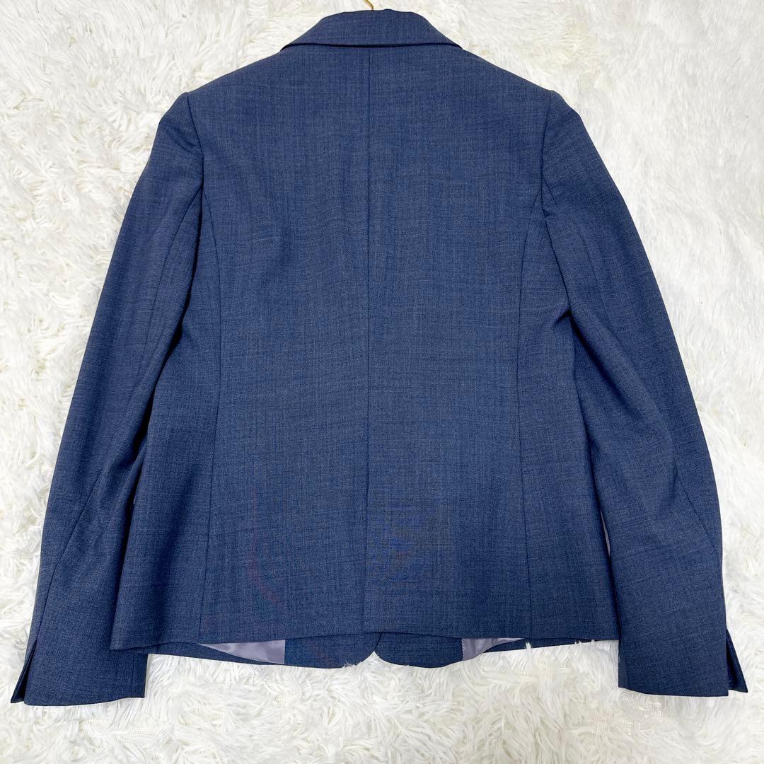 グリーンレーベルリラクシング パンツスーツ　ネイビー　36ノーカラー セット