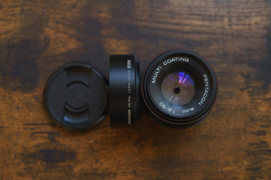 フード付　PENTACON auto 50mm F1.8 M42マウント