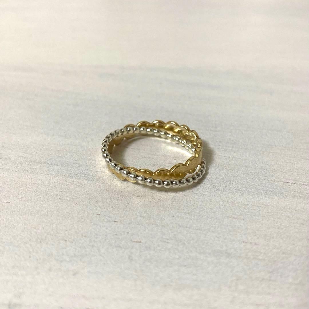 アクセサリー perche?/ crossing ring K18,Silver