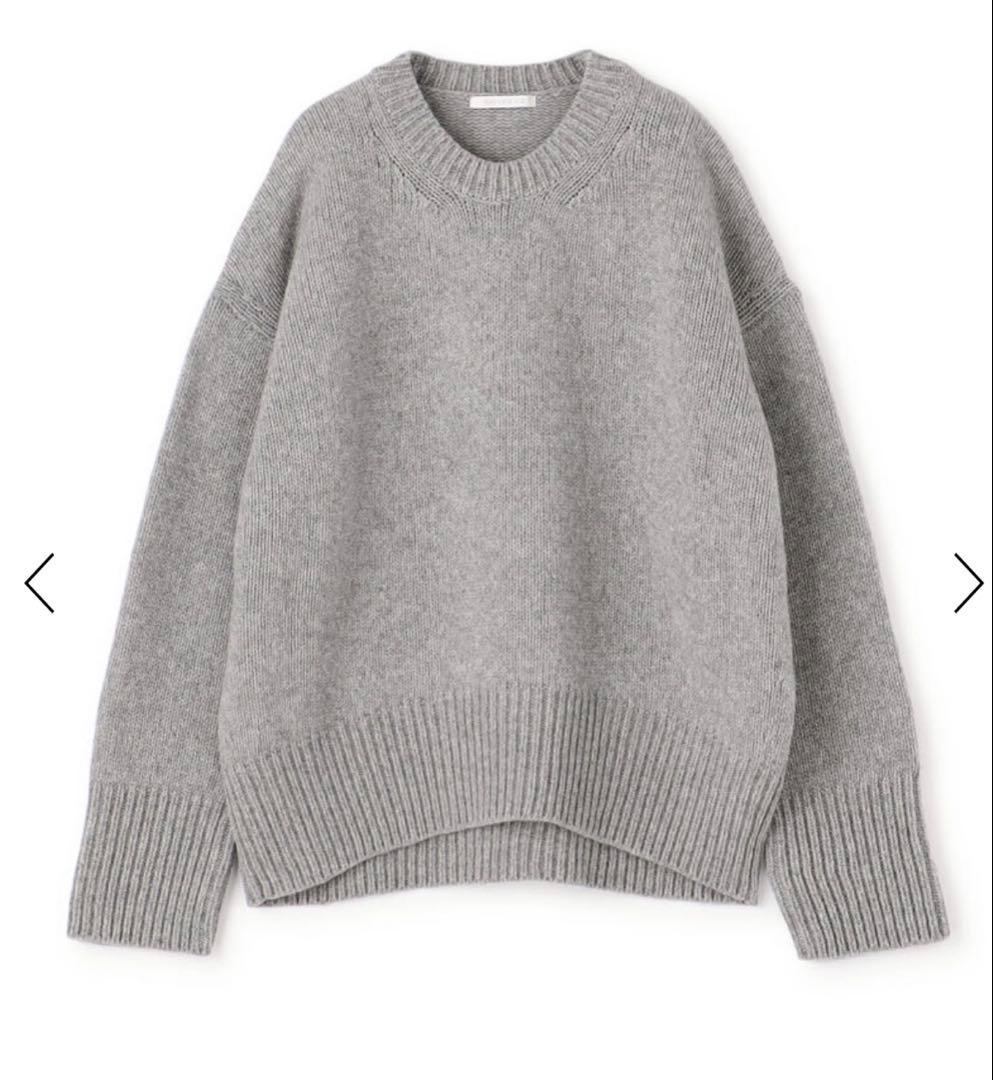 値下げ。GALERIE VIE ファインウール クルーネックプルオーバー