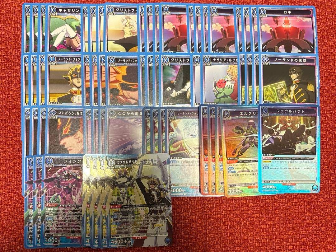 ユニオンアリーナ　コードギアス　奪還のロゼ　ファウルバルト　ノーランド　デッキ