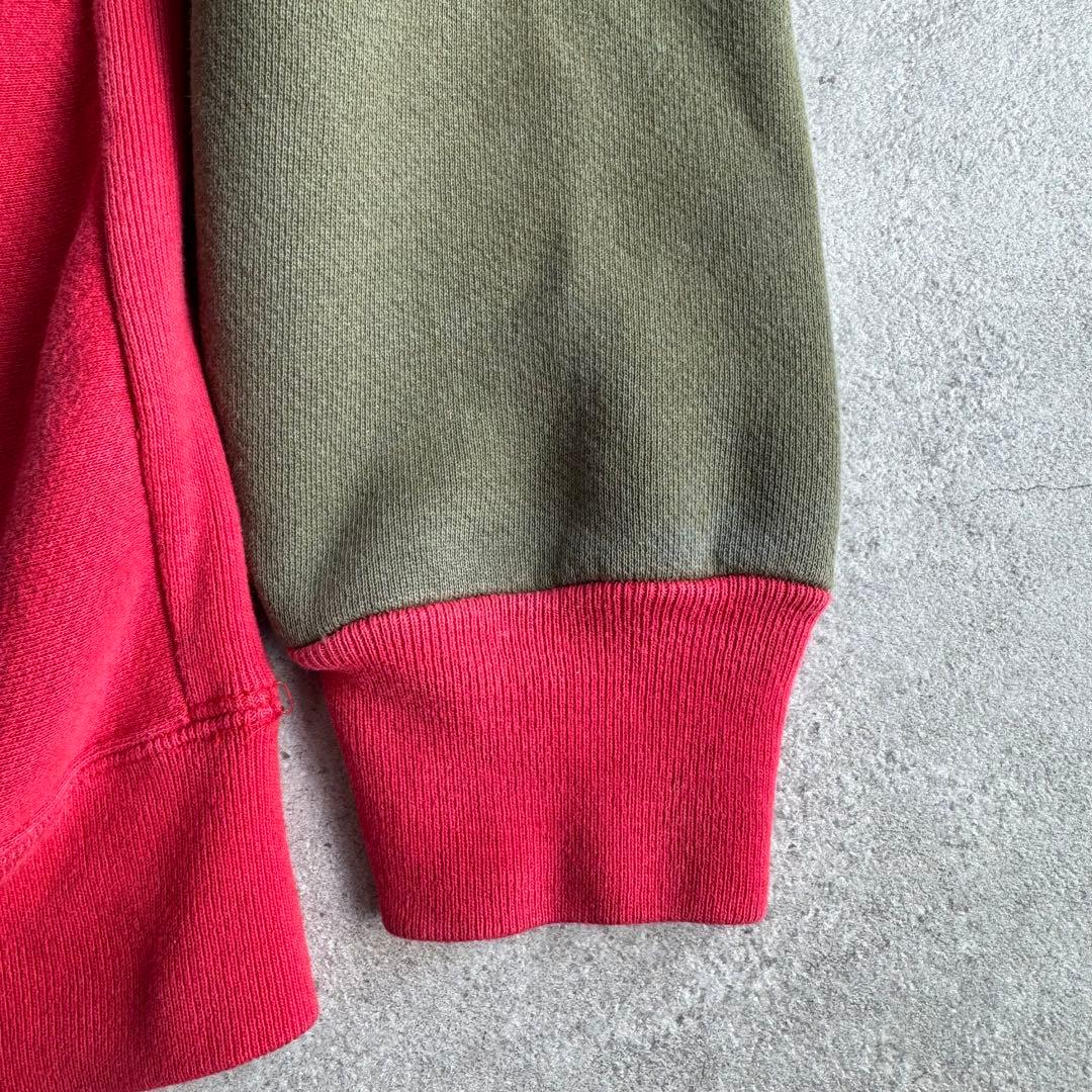 美品 USA製 カーハート パーカー 赤緑 希少ツートン