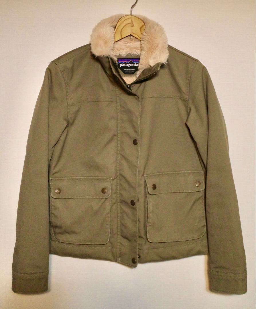 patagonia ミリタリージャケット Sサイズ オリーブ　レディース