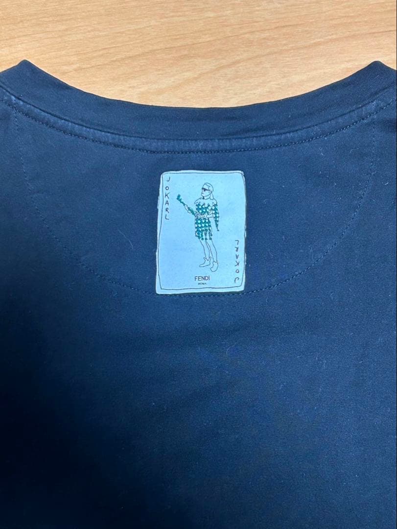 FENDI JOKARL 長袖メンズシャツ　ロンT ブラック　XL