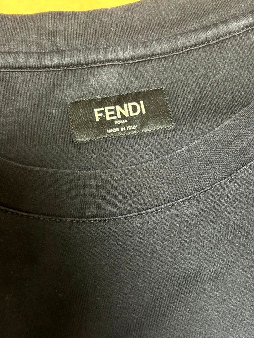 FENDI JOKARL 長袖メンズシャツ　ロンT ブラック　XL