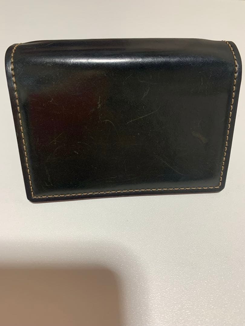 GANZO レザー 名刺入れ 二つ折り