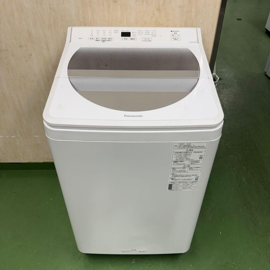 76★2020年製★パナソニック 洗濯機　10KG 大型インバーター　ファミリー