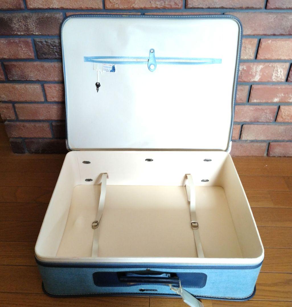 【CANTON】キャリーケース　キャリーバッグ　ボストンバッグ　鍵付　昭和レトロ