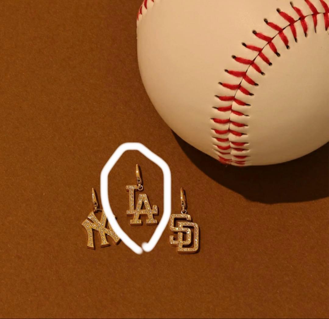 【早い者勝ち】ゆきざぎ×MLB LAドジャース モチーフ ネックレス