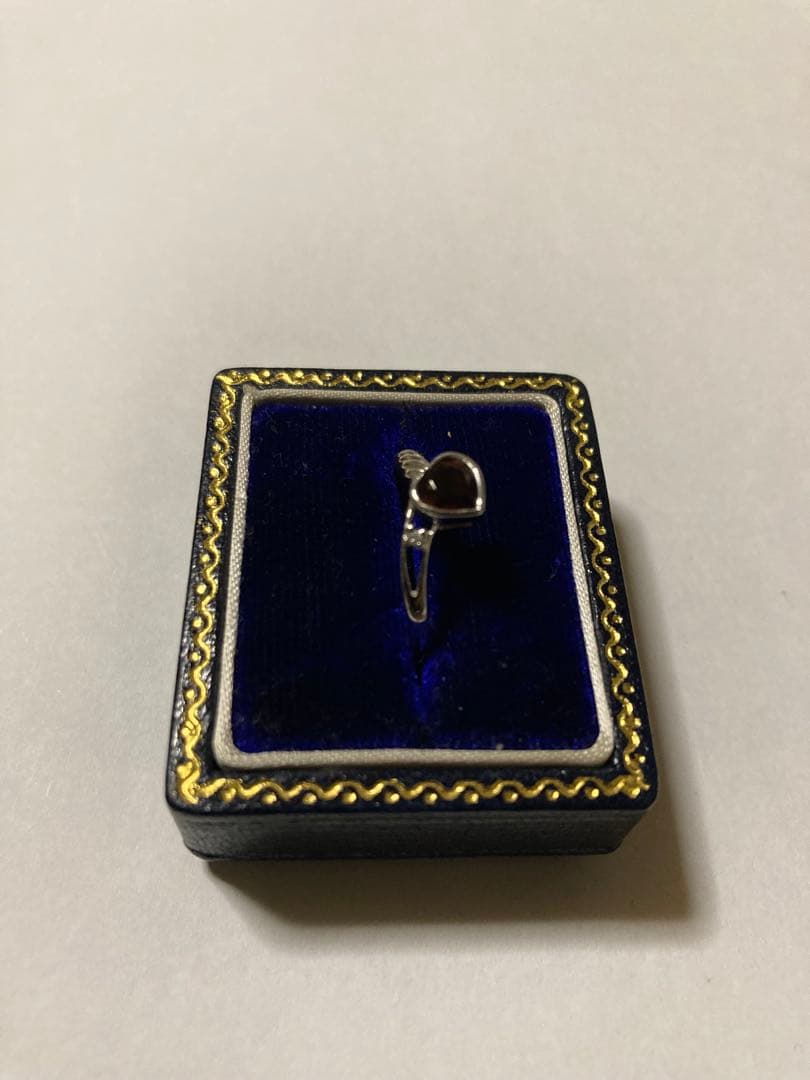 プラチナ900 ルビー？0.55 ダイヤ0.01リング