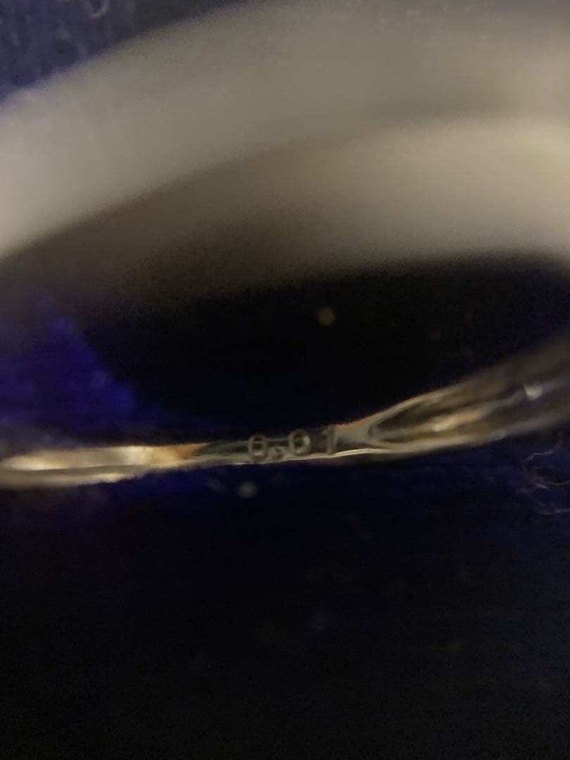 プラチナ900 ルビー？0.55 ダイヤ0.01リング