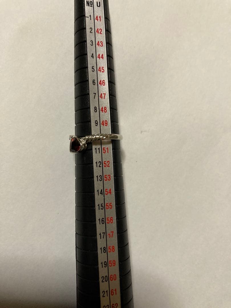 プラチナ900 ルビー？0.55 ダイヤ0.01リング