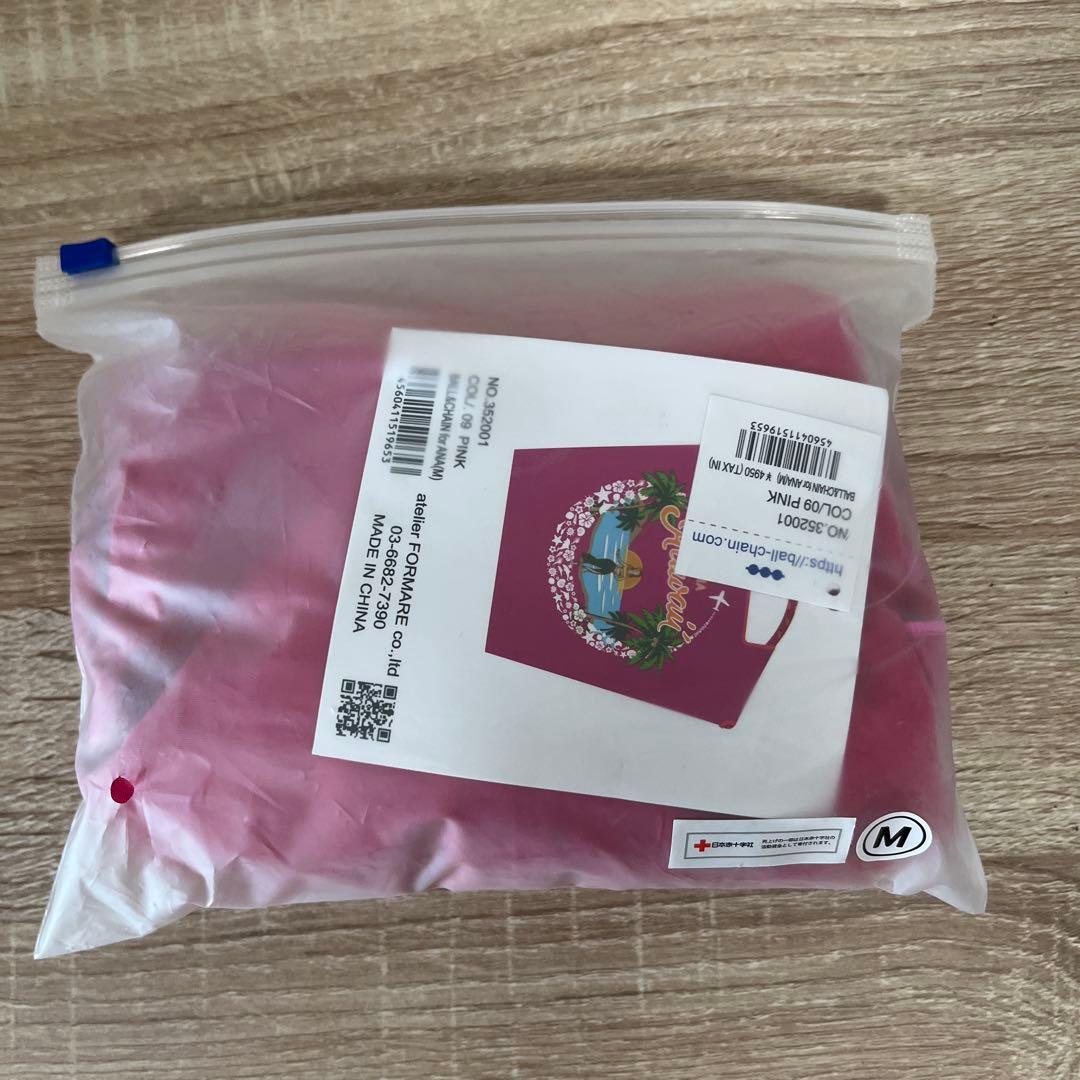 ボールアンドチェーンANA ハワイ柄　ピンク　Mサイズ