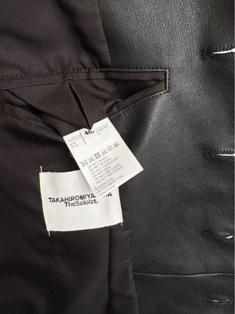 新品未使用　soloist レザー　ベスト