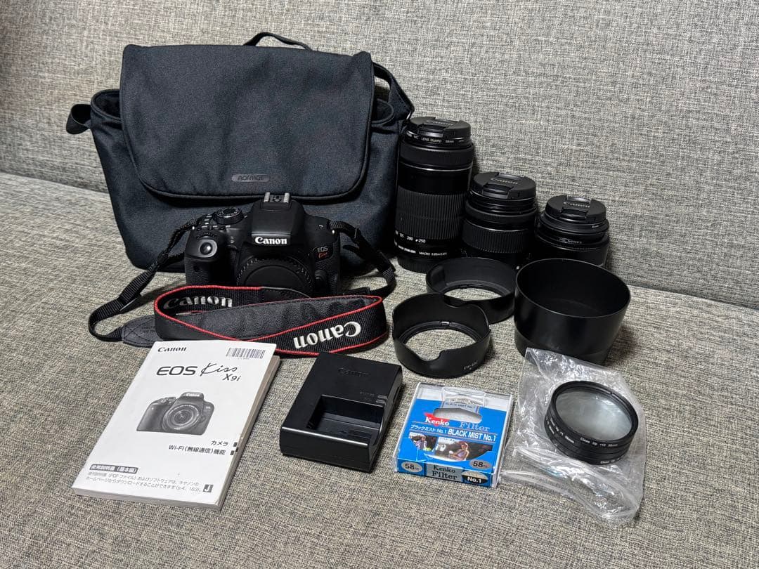 [美品] Canon EOS Kiss X9i レンズ3本セット