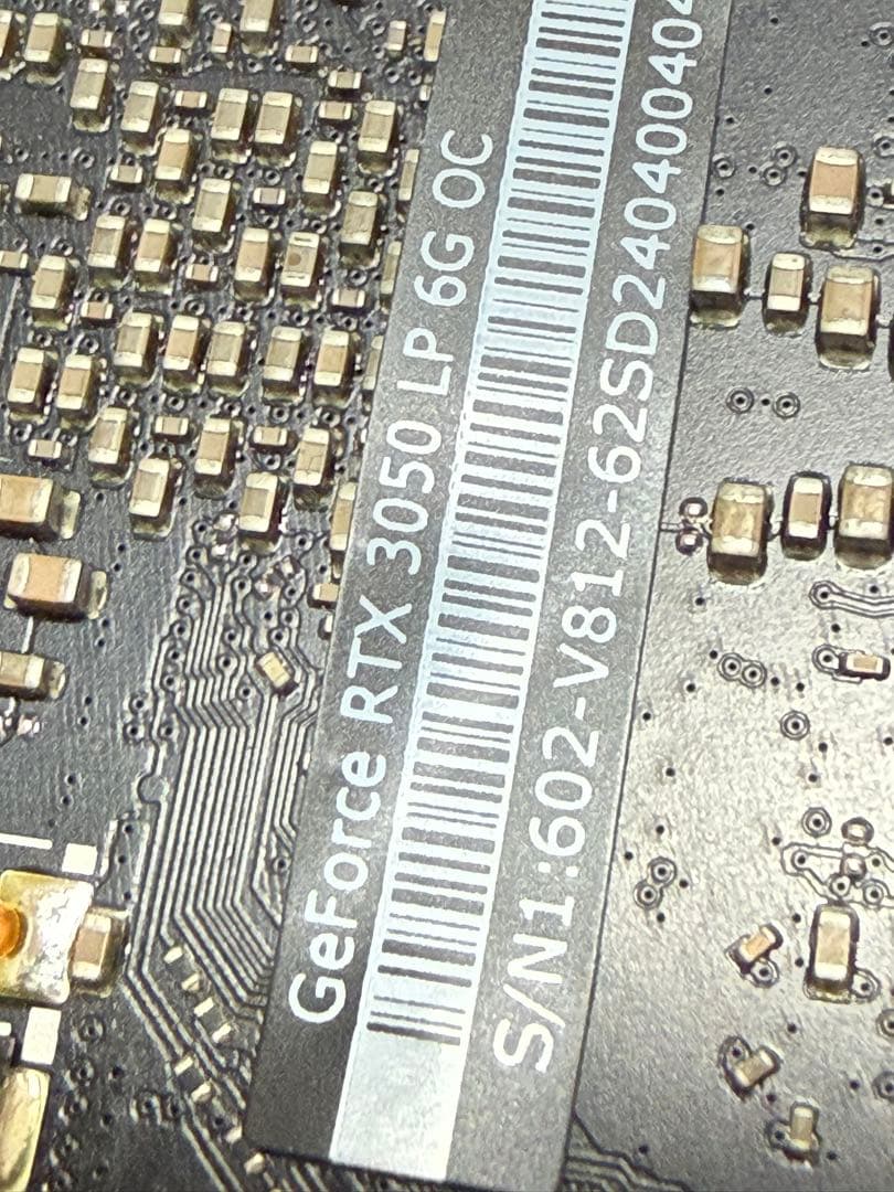 【動作確認済／マイニング未使用】MSI GeForce RTX 3050 6GB