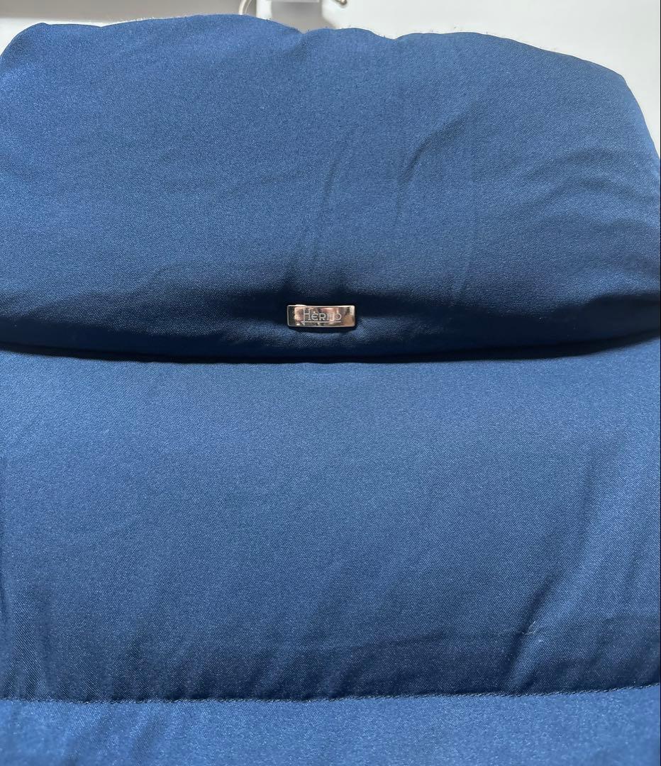 【土日限定割引】HERNO ネイビー ボタン付き ショートダウンジャケット