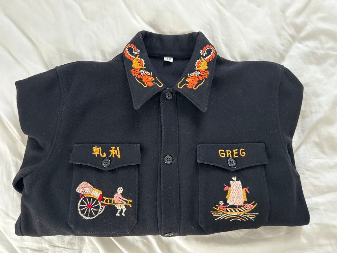 美品　リアルマッコイズ　スーベニアジャケット　 ジャケット ヴィンテージ 刺繍