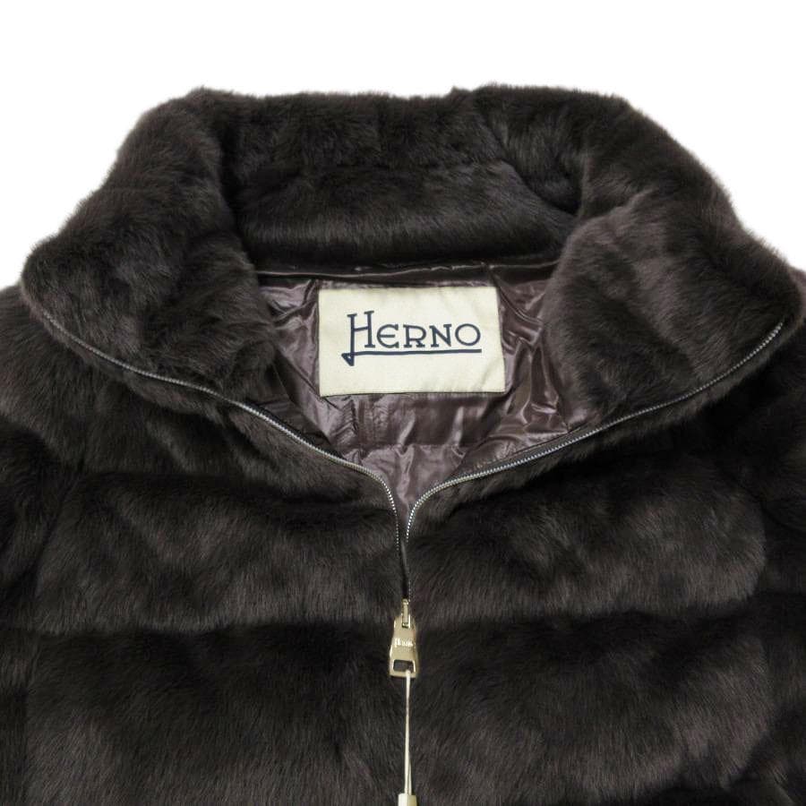 超美品 ヘルノ HERNO ダウンジャケット ファー 30-26011603