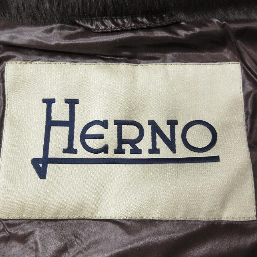超美品 ヘルノ HERNO ダウンジャケット ファー 30-26011603