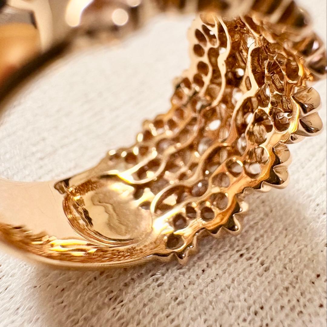 K18 PG ピンクゴールド リング ダイヤ1.00ct 11号