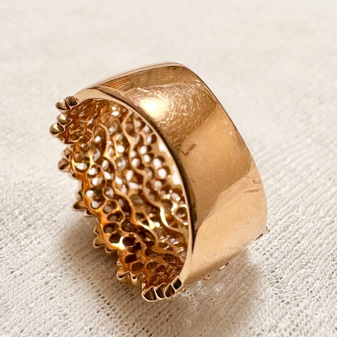 K18 PG ピンクゴールド リング ダイヤ1.00ct 11号