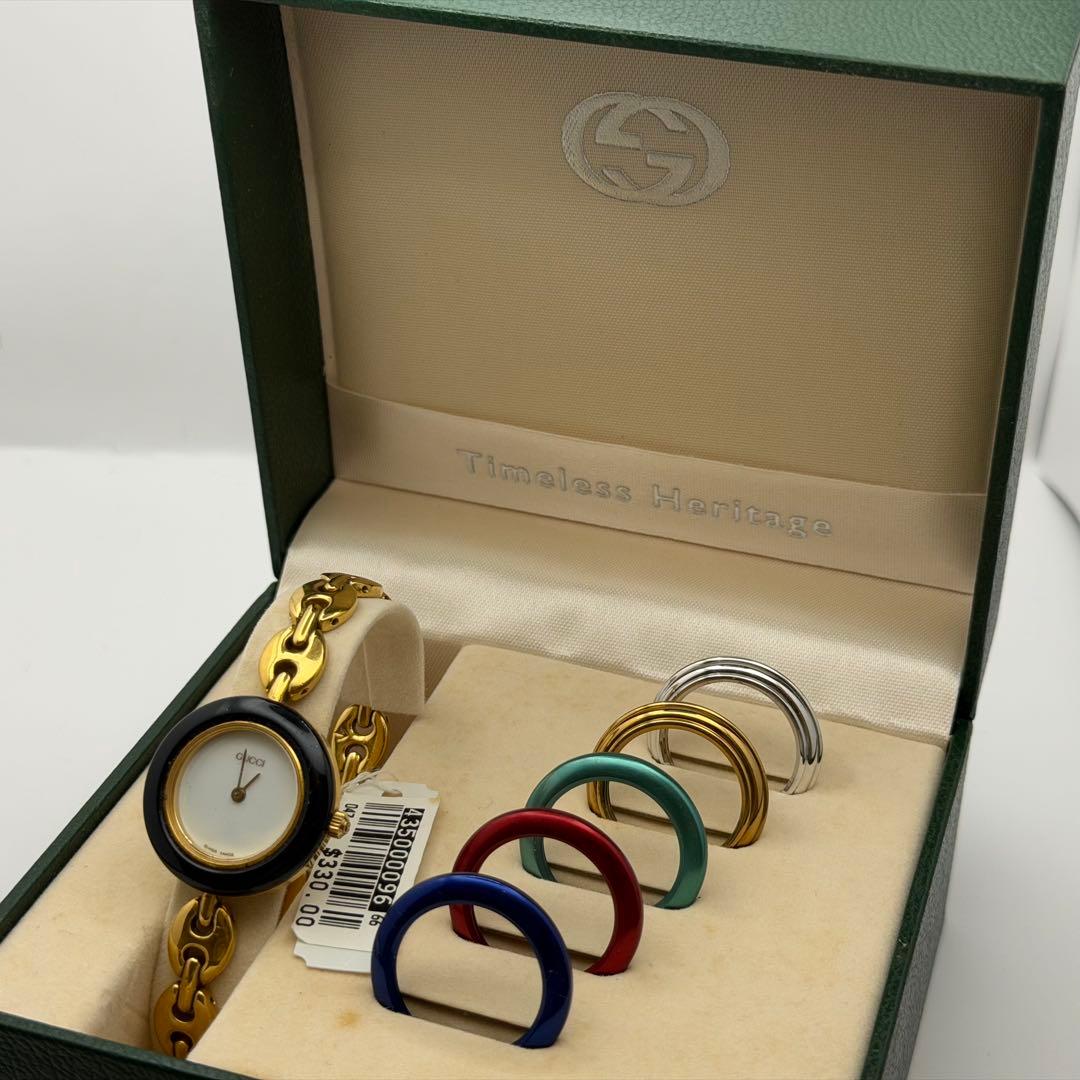 【高騰中】グッチ　チェンジベゼル　11.12.2 箱ベゼル付　ベゼル5個　タグ付
