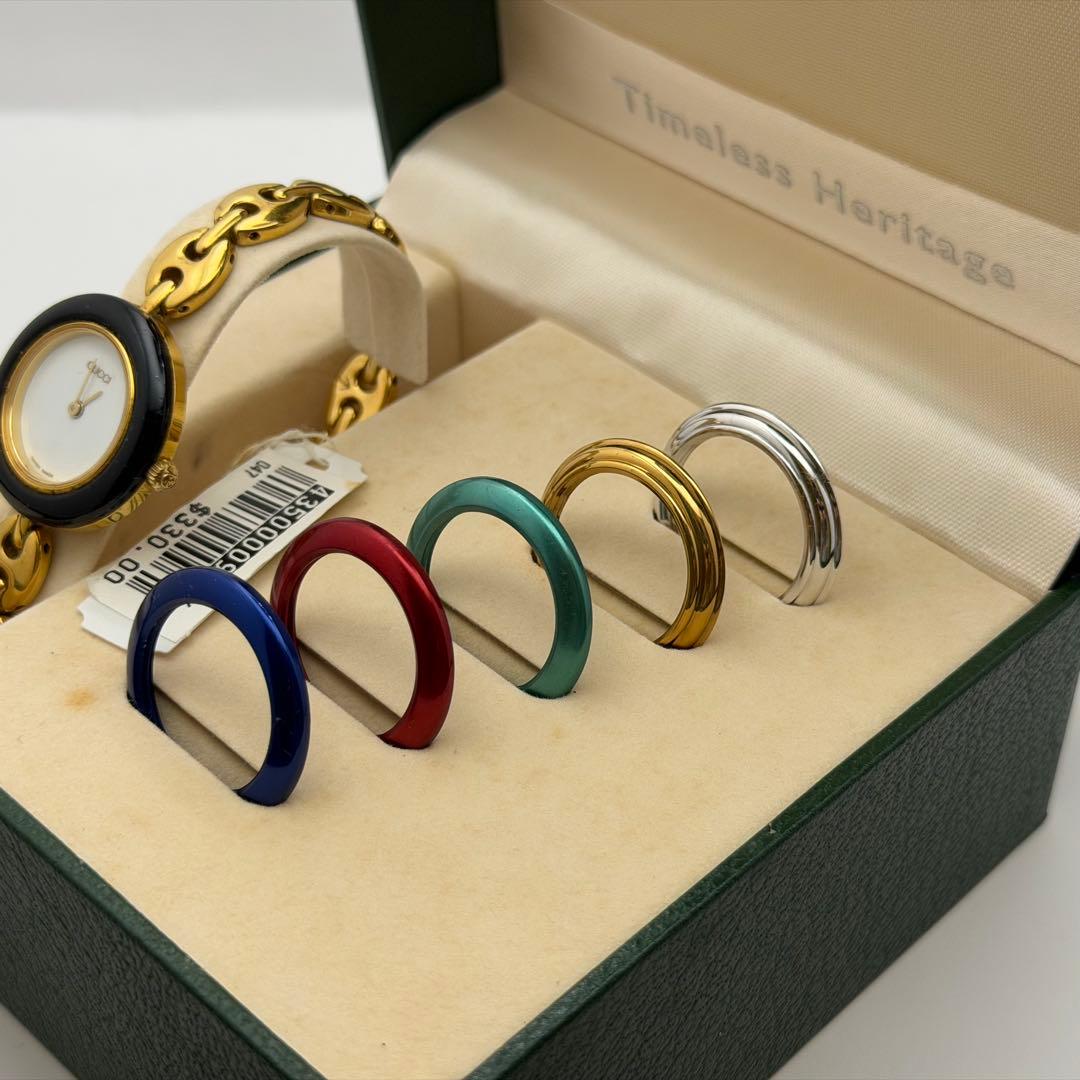 【高騰中】グッチ　チェンジベゼル　11.12.2 箱ベゼル付　ベゼル5個　タグ付