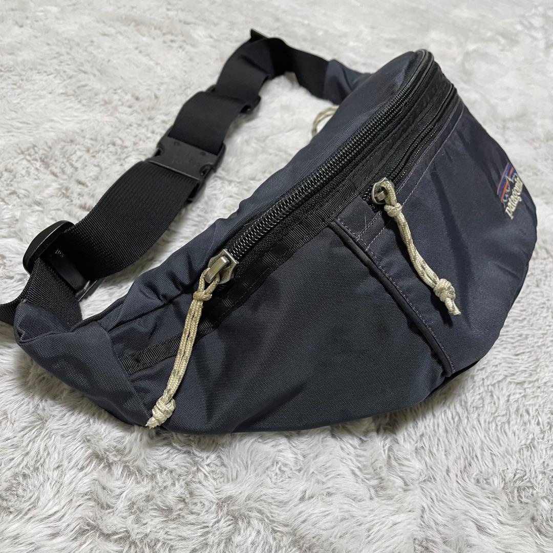 パタゴニア　ボディバッグ　00s ヌエボヒップボルト　ロゴ刺繍　大容量　ブラック