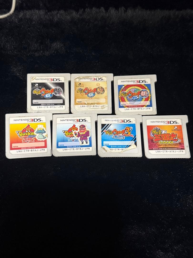 妖怪ウォッチシリーズ 7本 3DSソフト 赤猫団 真打スシ 等 セット