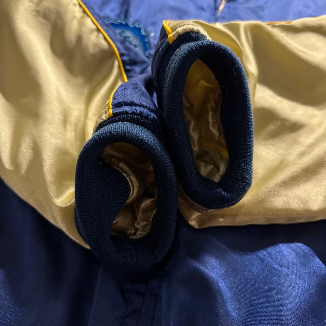 【極絶品】テッドマン　L スカジャン　サテン　ワッペン　バックロゴ　短丈　Y2K