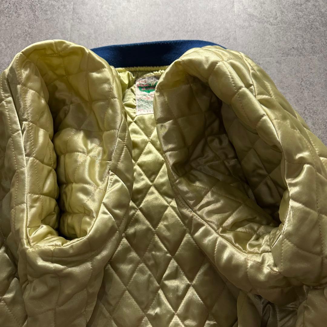 【極絶品】テッドマン　L スカジャン　サテン　ワッペン　バックロゴ　短丈　Y2K