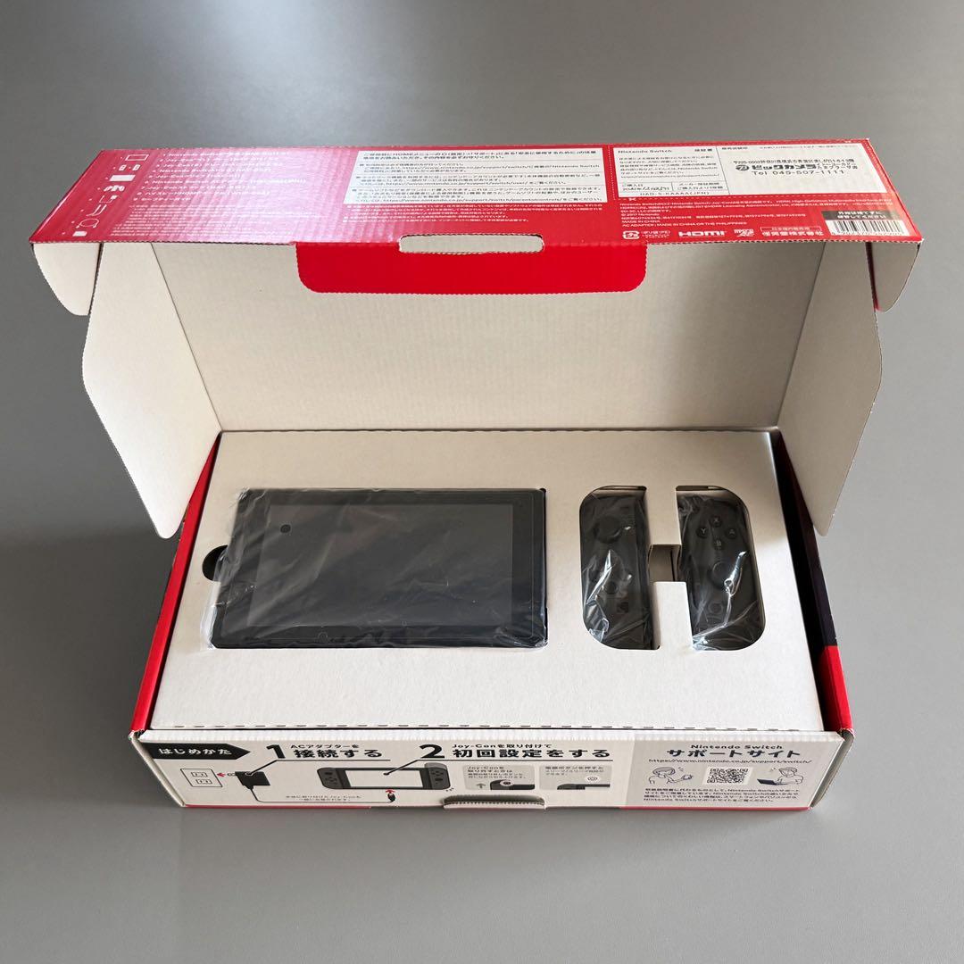 Nintendo Switch(バッテリー強化版) 本体グレー＋ソフト2本