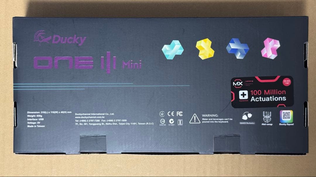 キーボード Ducky One 3 Mini 60% Classic Pure White